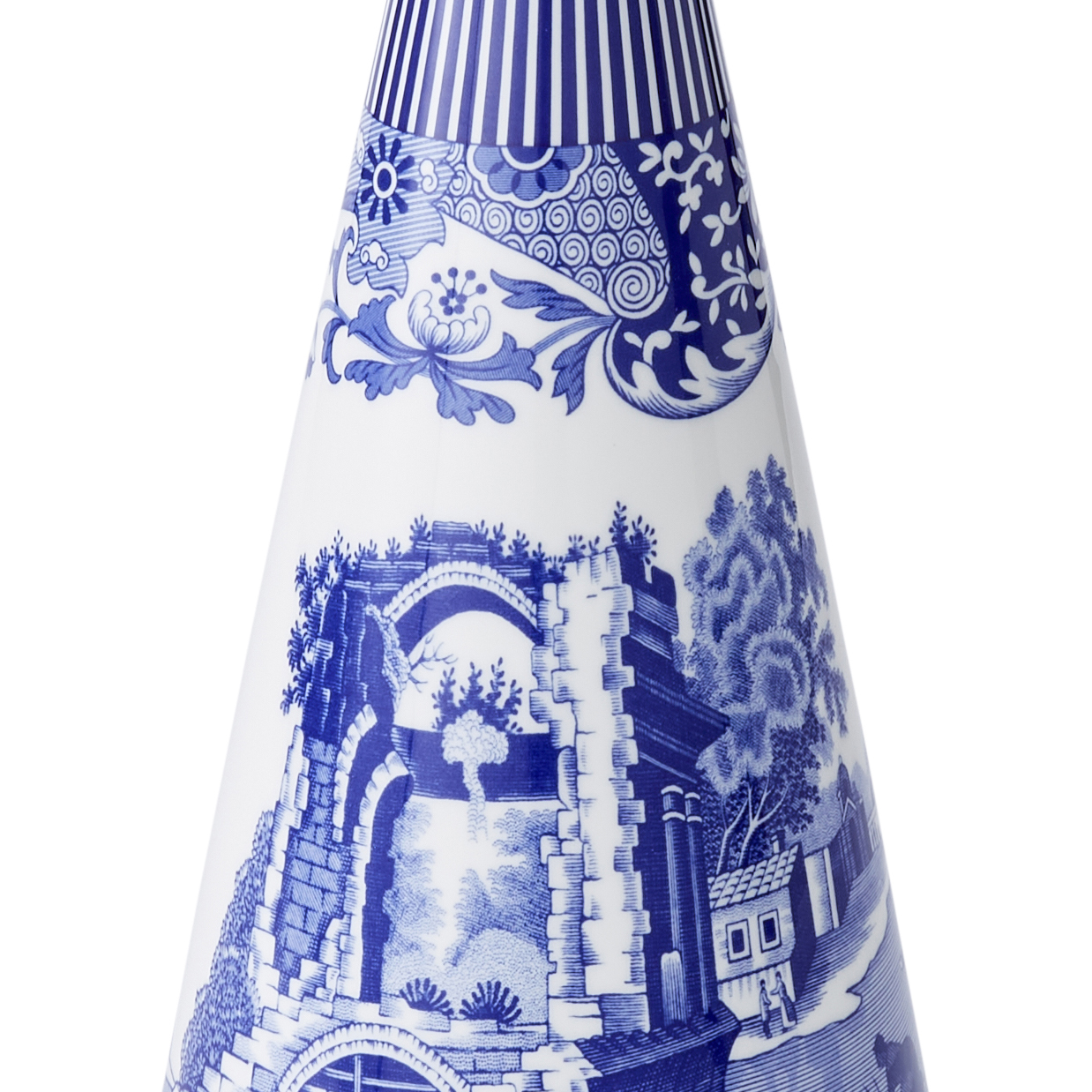 Blue Italian Large Decorative Cone image number null